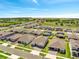 Aerial view of a neighborhood showcasing modern homes and landscaping with natural scenery at 4717 Weatherbell Rd, Winter Garden, FL 34787