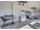 Outdoor patio with grill and bbq, furniture, brick pavers, and sliding glass doors leading indoors at 4717 Weatherbell Rd, Winter Garden, FL 34787