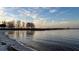 Scenic lake view with a line of trees reflecting into the calm, serene water at 612 California Ave, St Cloud, FL 34769