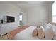 Inviting bedroom with dresser, TV, ensuite access and neutral decor for relaxation at 7570 Excitement Dr, Reunion, FL 34747