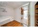 Walk-in closet with wooden and metal shelving at 815 Kentucky Ave, St Cloud, FL 34769