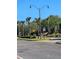 Street view of community with sidewalks, streetlights, and mature landscaping at 2921 Puerta Del Sol Blvd, Kissimmee, FL 34744