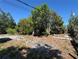 Spacious backyard featuring scattered shade trees and a mix of gravel and dirt yard cover at 722 Belair Ave, Lakeland, FL 33801