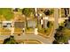 An aerial view of a property featuring well-defined boundaries and a neat, rectangular lot at 1215 Little Spring Hill Dr, Ocoee, FL 34761