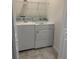 The laundry room features a washer, dryer, and white wire shelf at 2414 Skyline Loop, Kissimmee, FL 34758