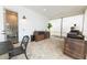 Outdoor patio features a grill and food prep area with views to a nearby full bathroom at 3409 Lake Diane Rd, Tavares, FL 32778