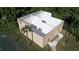 Aerial view of a racquetball court featuring tall white walls with a tan exterior at 4858 S Semoran Blvd # 2108, Orlando, FL 32822