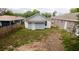 Rear aerial of home surrounded by the back and side yards at 516 W 7Th St, Lakeland, FL 33805