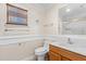 Bathroom features toilet, sink and shower at 1129 Dartford Dr, Kissimmee, FL 34758