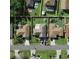Aerial view of home and surrounding properties showing the layout and the property boundary at 1155 Roan Ct, Kissimmee, FL 34759
