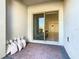 Brick-paved patio with sliding glass door leading to the interior at 12035 Holystone St, Winter Garden, FL 34787