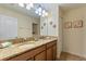 Bathroom features granite countertops, double sinks, and a well-lit vanity area at 1454 Myrtlewood St, Davenport, FL 33896