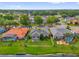 Beautiful aerial view of homes with screened pools along a waterfront with mature trees in a desirable neighborhood at 1532 Reade Cir, St Cloud, FL 34772