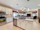 Modern kitchen featuring stainless steel appliances, granite countertops and an open layout at 1915 Acacia Dr, Kissimmee, FL 34758