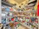 Walk-in pantry with ample storage space on wire shelving at 1915 Acacia Dr, Kissimmee, FL 34758