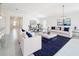 Bright, open-concept living room with tile flooring, stylish furniture, and ample natural light at 219 Summerlin Loop, Haines City, FL 33844