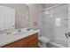 Clean bathroom featuring a glass door shower and white vanity at 2835 Oakwater Dr # 2835, Kissimmee, FL 34747