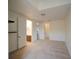 The bedroom features carpeted floors and doors leading to the bathroom and hallway at 3245 Heirloom Rose Pl, Oviedo, FL 32766