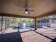 This covered patio overlooks the screened-in pool and boasts brick pavers and plenty of room to relax at 3245 Heirloom Rose Pl, Oviedo, FL 32766