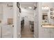 Hallway view showcases the entrance to the house with the main living area in the background at 6017 Hickory Grove Ln, Port Orange, FL 32128