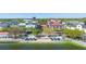 Scenic aerial perspective showcasing the waterfront park, town square, and surrounding buildings at 675 Celebration Ave, Celebration, FL 34747