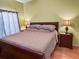 Inviting bedroom with soft lighting, a plush bed, and classic dark wood nightstands at 7733 Beridale Ct, Orlando, FL 32818