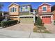 Colorful townhomes featuring brick driveways and well-maintained landscaping at 9535 Silver Buttonwood St, Orlando, FL 32832