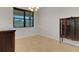 Bright dining area with chandelier and dark wood cabinet at 164 Montoro Ln, Davenport, FL 33837