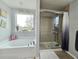 Relaxing bathroom with a soaking tub, separate shower, and natural light at 2015 Barstow Ln, Dundee, FL 33838