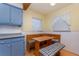 Breakfast nook with wooden table, bench seating, and natural lighting at 224 Pennsylvania Ave, St Cloud, FL 34769