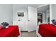 Shared bedroom with TV and view to hallway and stairs at 283 Willow View Dr, Davenport, FL 33896