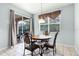 Cozy breakfast nook with a view of the screened-in patio at 283 Willow View Dr, Davenport, FL 33896