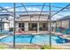View of pool and exterior of the house at 283 Willow View Dr, Davenport, FL 33896