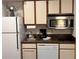 A well-equipped kitchenette offering modern appliances and ample storage space at 3100 Parkway Blvd # 113, Kissimmee, FL 34747