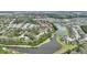 Aerial view of community with pond at 5316 Burning Tree Dr # A09-2, Orlando, FL 32811