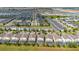 Expansive aerial view of a residential community with pools and modern homes at 581 Pebble Beach Dr, Davenport, FL 33896