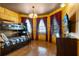 The themed bedroom features a bunk bed and flat-screen tv at 7665 Fairfax Dr, Kissimmee, FL 34747