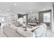 Spacious living room boasts modern finishes, tile flooring, and ample natural light at 7665 Fairfax Dr, Kissimmee, FL 34747