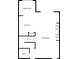 This floorplan displays the layout of the kitchen, dining area, bath, pantry and living room at 1031 Wood Cv, Kissimmee, FL 34743