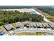 Aerial view of a residential neighborhood featuring well-maintained homes and landscape at 3038 Camden Way, Davenport, FL 33837