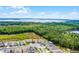 Scenic aerial shot of a house and its surrounding natural landscape, offering privacy and tranquility at 3161 Royal Tern Dr, Winter Haven, FL 33881