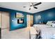 Main bedroom showcasing elegant decor and attached ensuite bath at 3820 Forest Cir, St Cloud, FL 34772