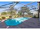Backyard pool featuring a screened enclosure, ample patio space and outdoor dining area at 3820 Forest Cir, St Cloud, FL 34772