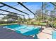 Beautiful screened-in pool area with ample space for lounging and outdoor enjoyment at 3820 Forest Cir, St Cloud, FL 34772