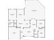 Detailed floor plan highlighting the layout with a screened pool and patio at 4216 Gold Rush Ln, St Cloud, FL 34772