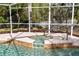 The hot tub adjoins the pool and is screened from the elements at 4216 Gold Rush Ln, St Cloud, FL 34772