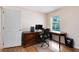 Bright home office features laminate floors, natural light and a computer desk at 4216 Gold Rush Ln, St Cloud, FL 34772