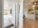 A view of the dining room, kitchen and outside through the front door at 4343 Lake Richmond Dr, Orlando, FL 32811