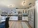 Modern kitchen featuring stainless steel appliances, granite countertops, and stylish white cabinetry at 572 Nogales Ct, Kissimmee, FL 34758