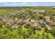 This aerial view captures a residential neighborhood, lake, and pond at 6137 Waterside Island Ln, Winter Garden, FL 34787